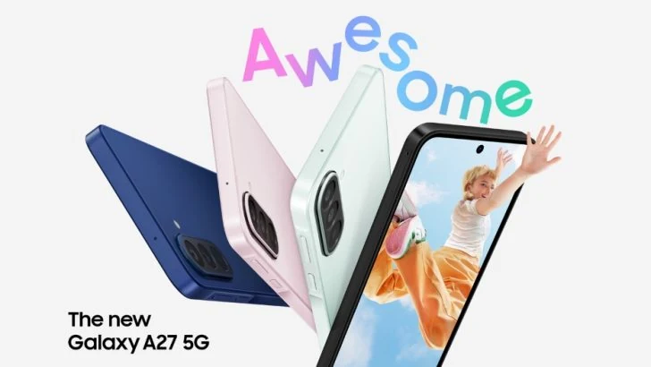 三星官方配图：Galaxy A27 5G 多种机身配色